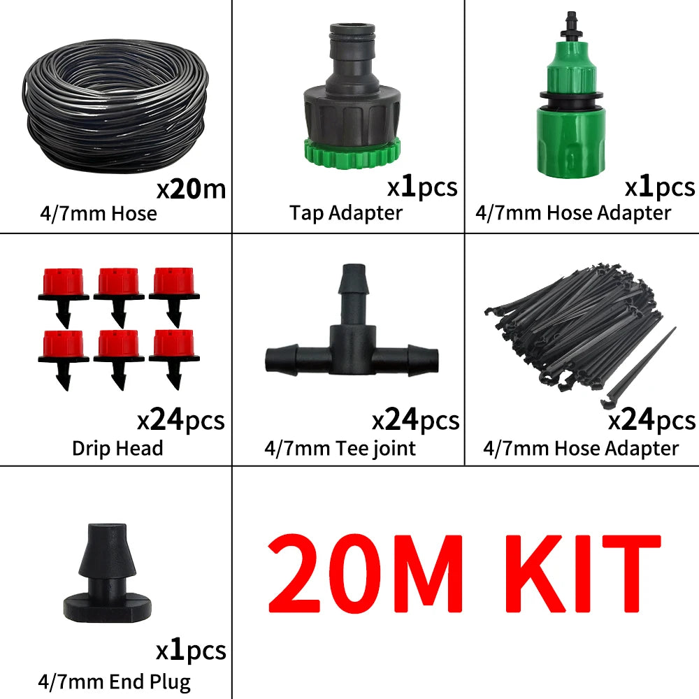 Kit Irrigação por Gotejamento 20 m