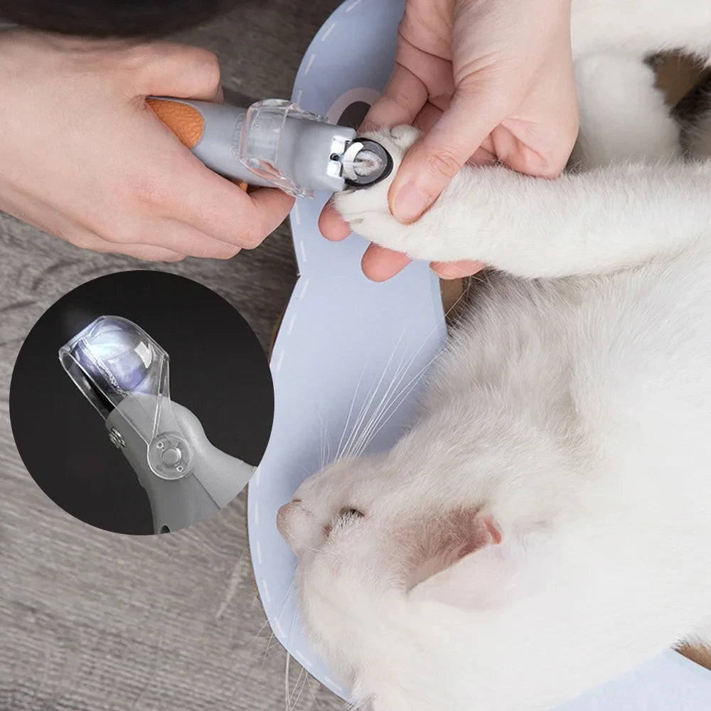 Cortador de Unhas para Pets com Luz LED