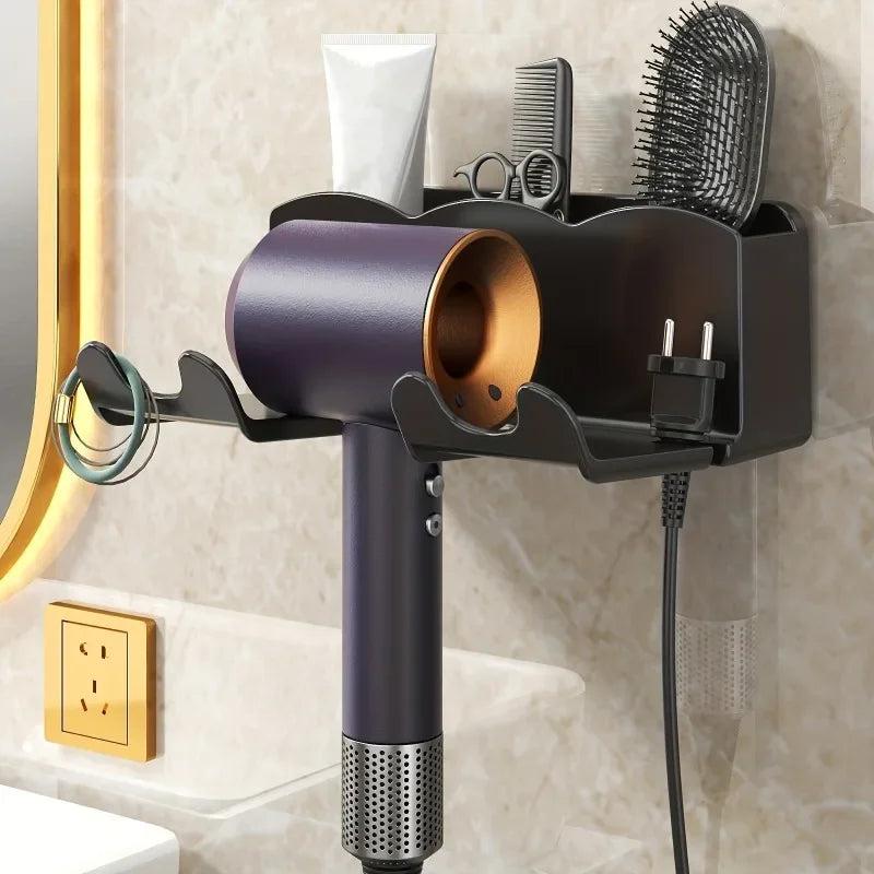 Suporte de Parede para Secador de Cabelo – Sem Furos