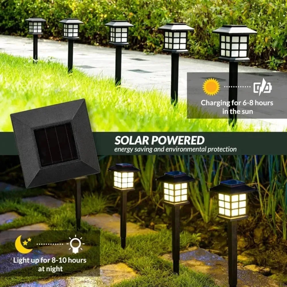 Balizador Solar LED para Jardim – Luminária de Espeto à Prova d’Água