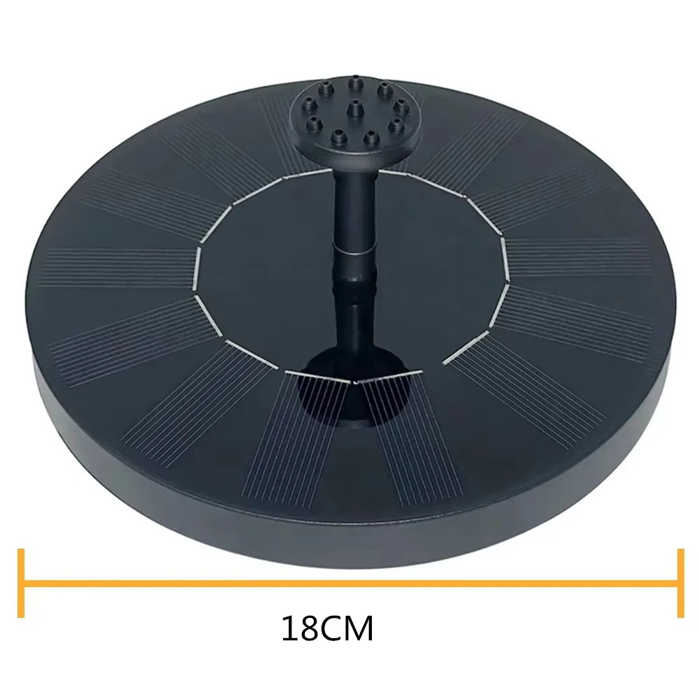 Fonte de Água Solar para Jardim e Bebedouro de Pássaros