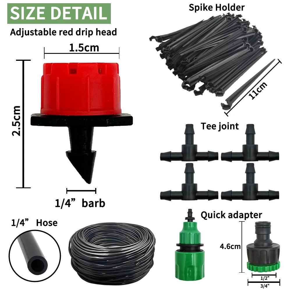 Kit Irrigação por Gotejamento 20 m