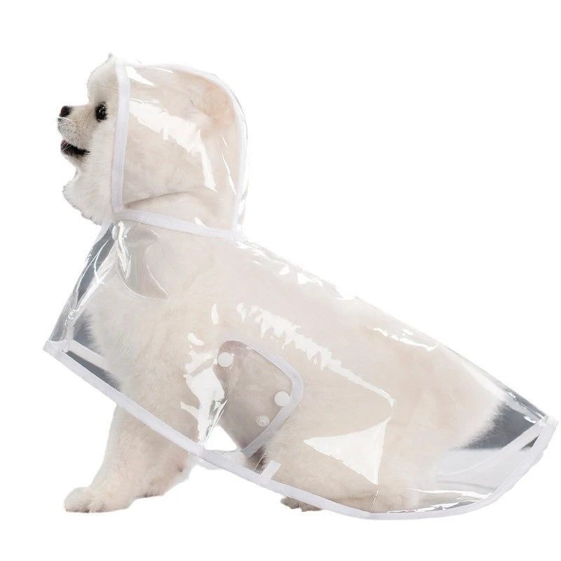 Capa de Chuva Transparente para Cães