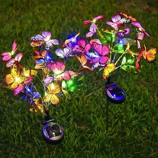 Luz Solar Borboleta para Jardim