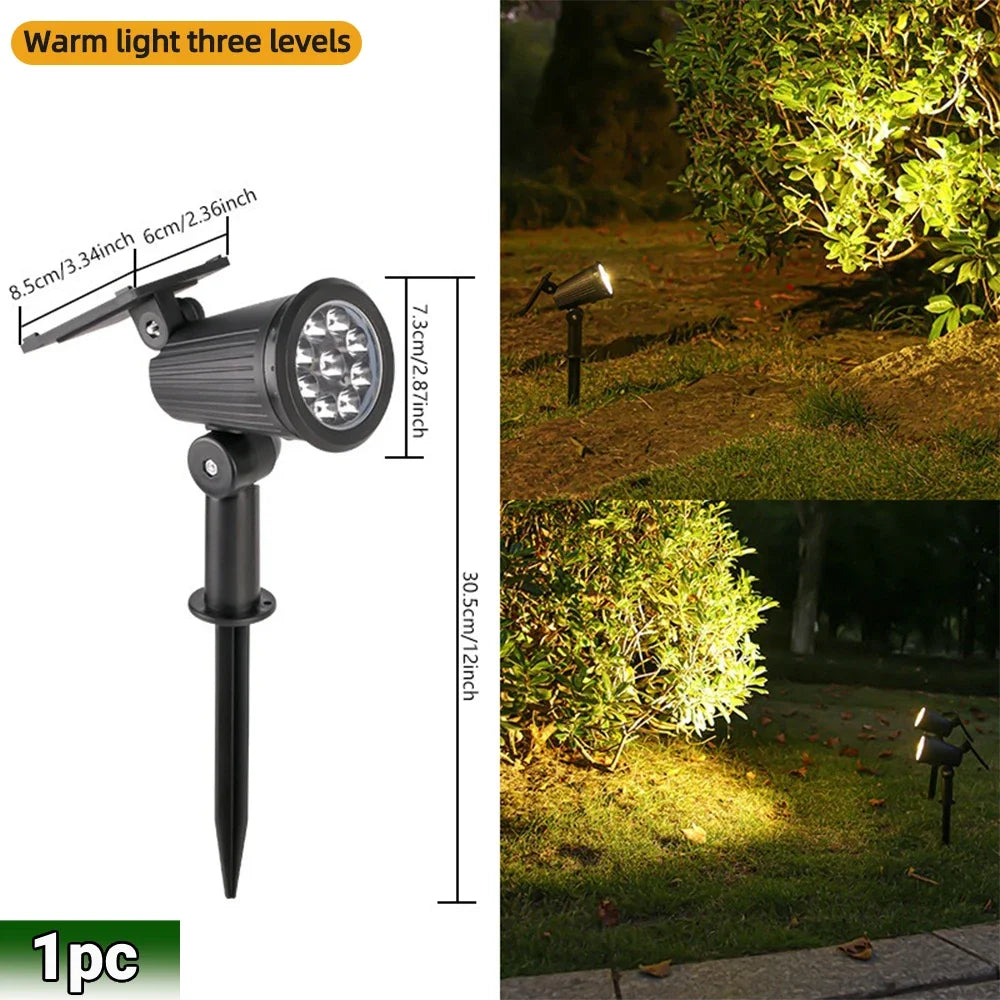 Espeto Solar 9 LEDs RGB para Jardim