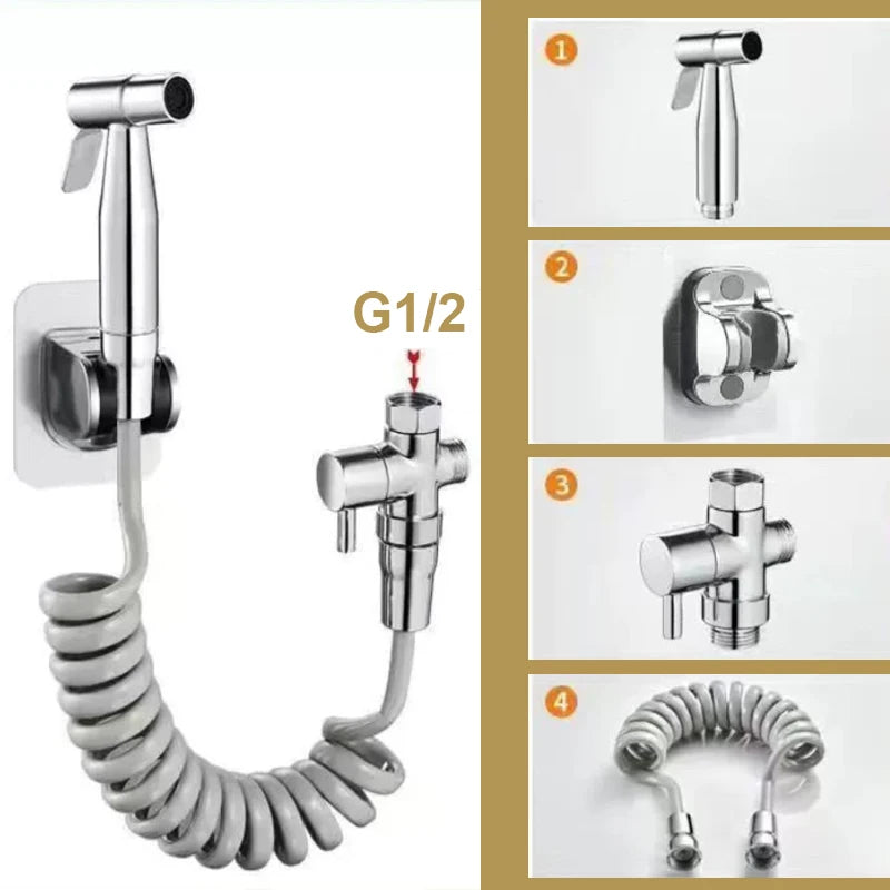 Ducha Higiênica em Aço Inox com Mangueira