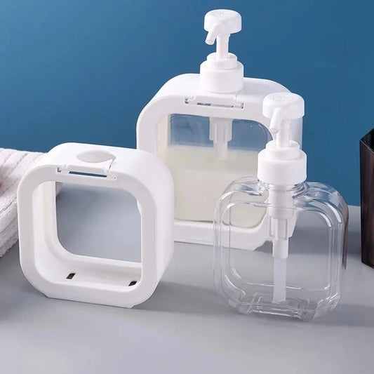 Dispenser Transparente para Sabão Líquido e Amaciante 500 ml