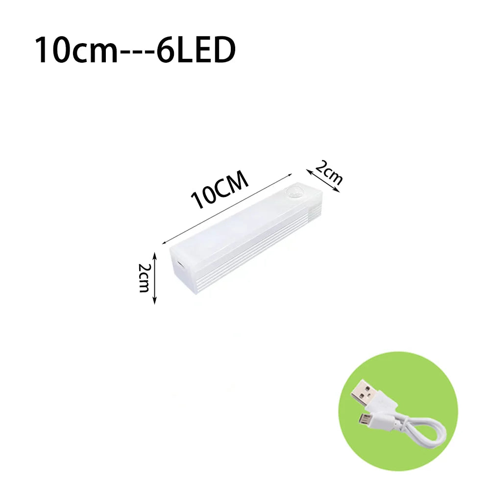 Luz LED com Sensor de Presença Recarregável para Armário