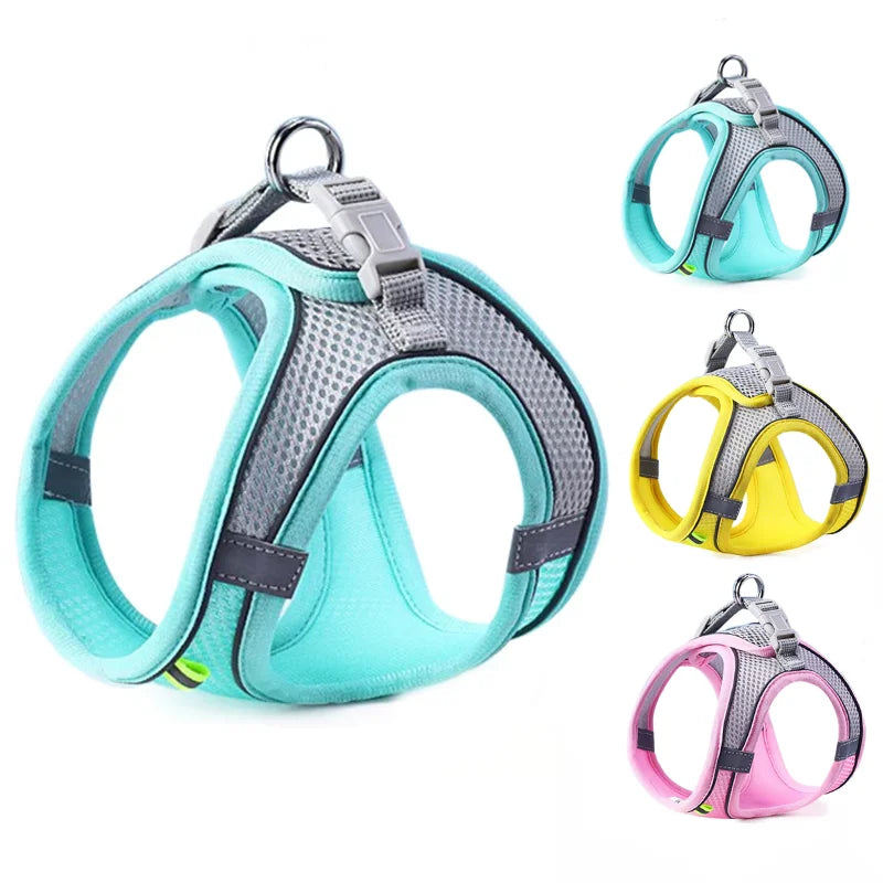 Peitoral para Cães e Gatos com Guia – Refletivo