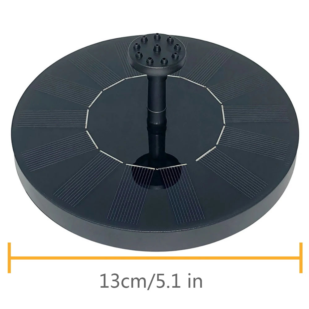 Fonte de Água Solar para Jardim e Bebedouro de Pássaros