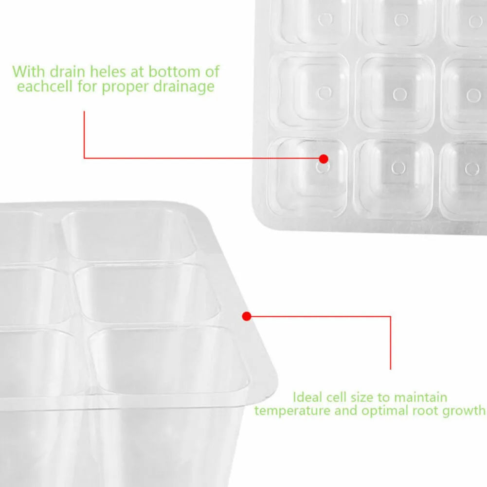 Mini Estufa para Mudas com Tampa – Kit 4