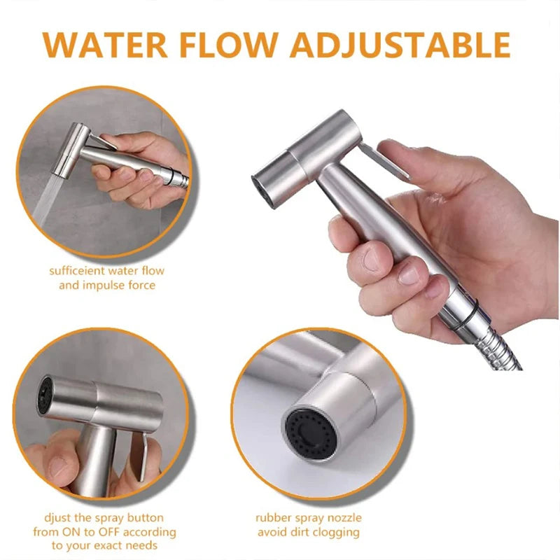 Ducha Higiênica em Aço Inox com Mangueira