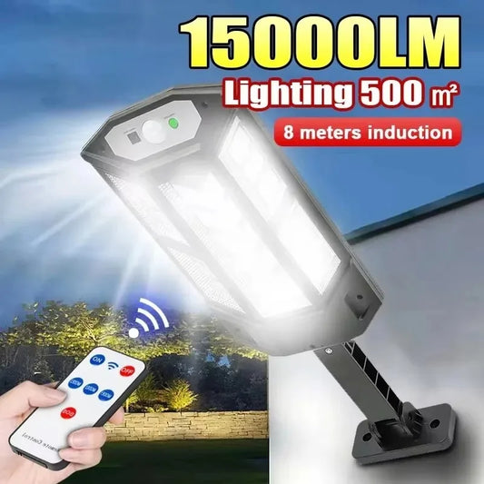 Luminária Solar de Parede Potente com Sensor de Presença – Área Externa