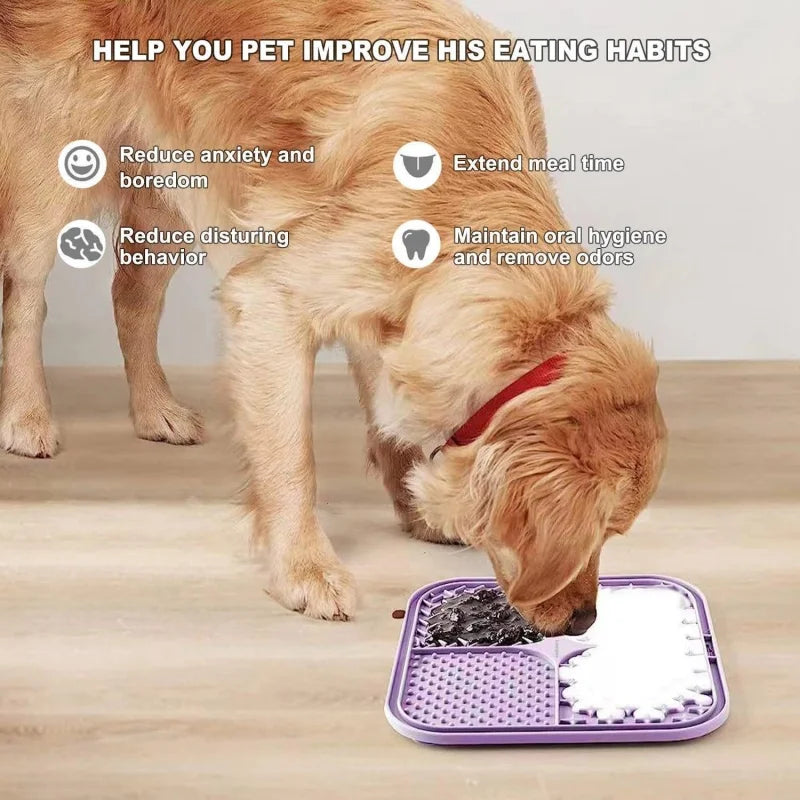 Tapete Lambedor para Pets – Comedouro Lento