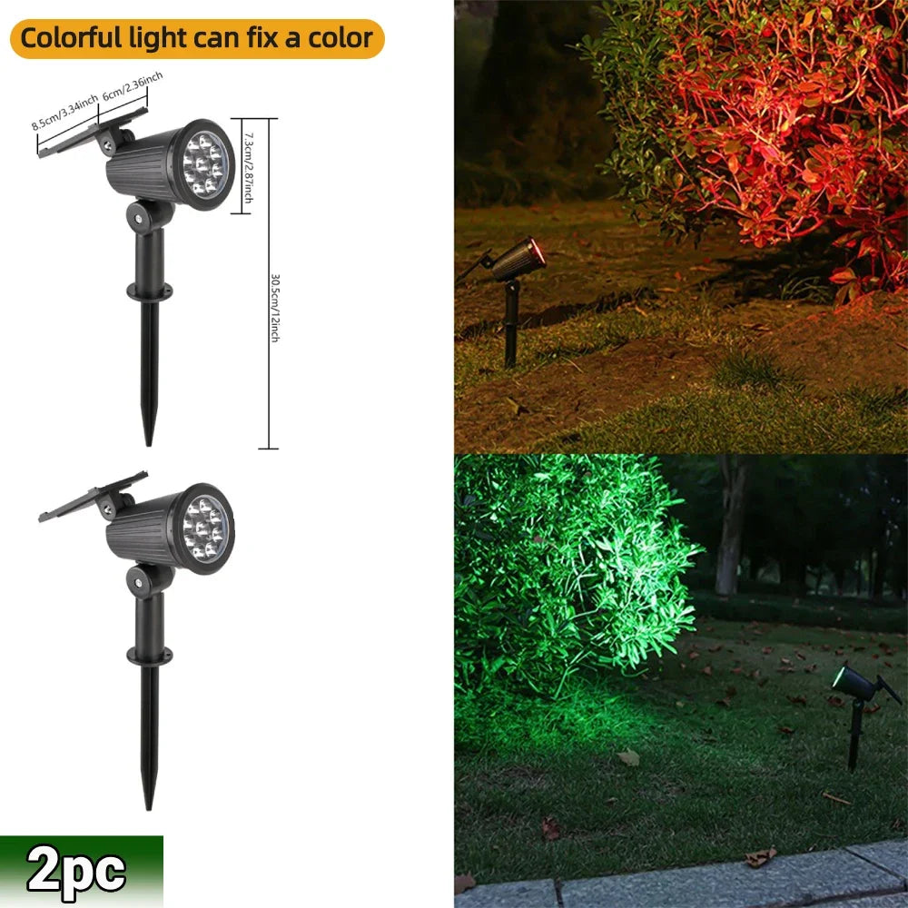 Espeto Solar 9 LEDs RGB para Jardim