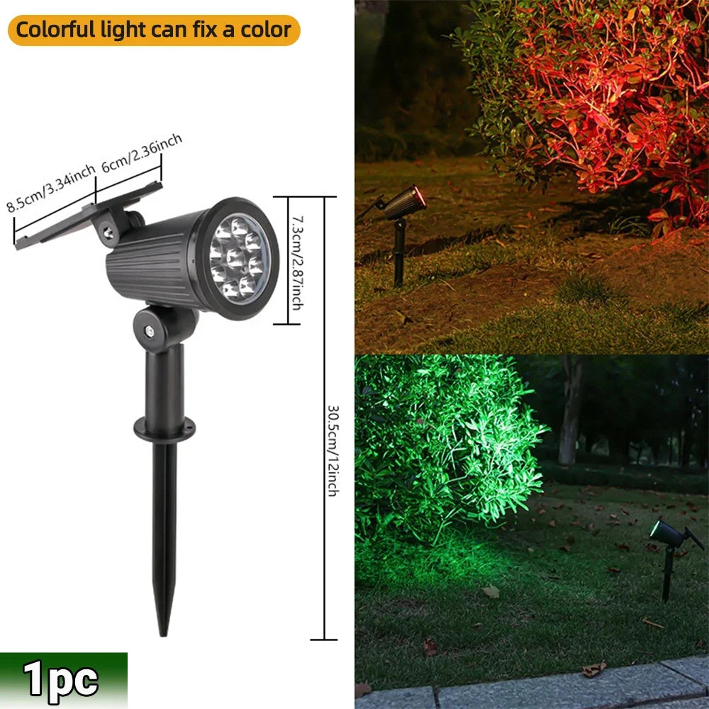 Espeto Solar 9 LEDs RGB para Jardim