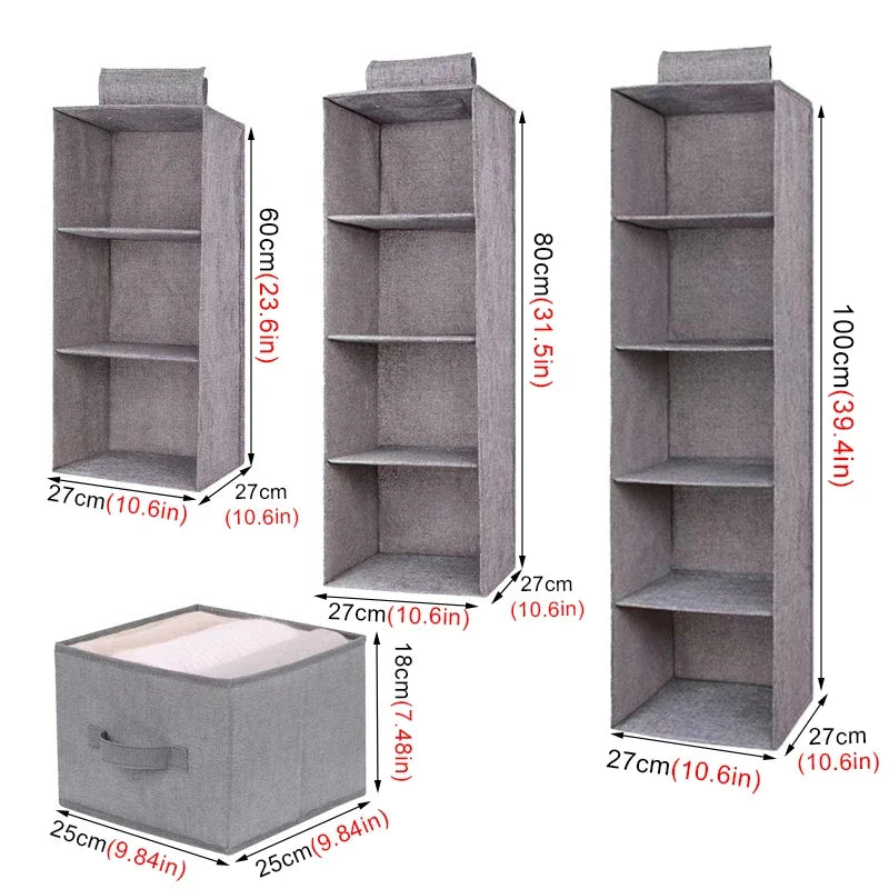 Organizador de Closet Pendurado com Prateleiras