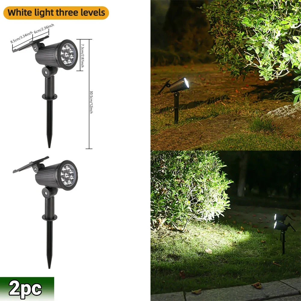 Espeto Solar 9 LEDs RGB para Jardim