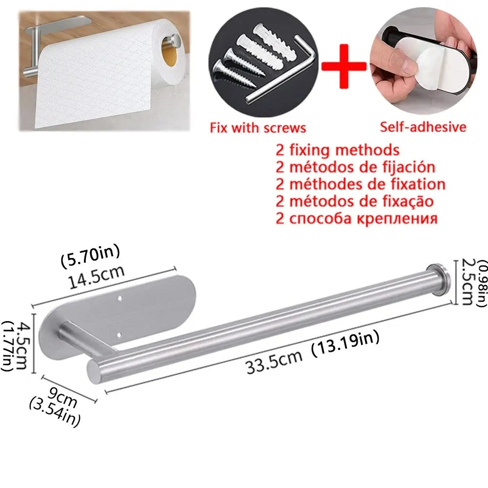 Suporte Adesivo para Papel-Toalha Sem Furos