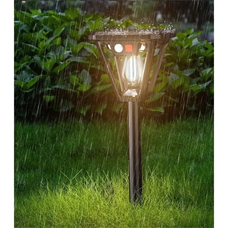 Poste Solar para Jardim com Sensor de Presença