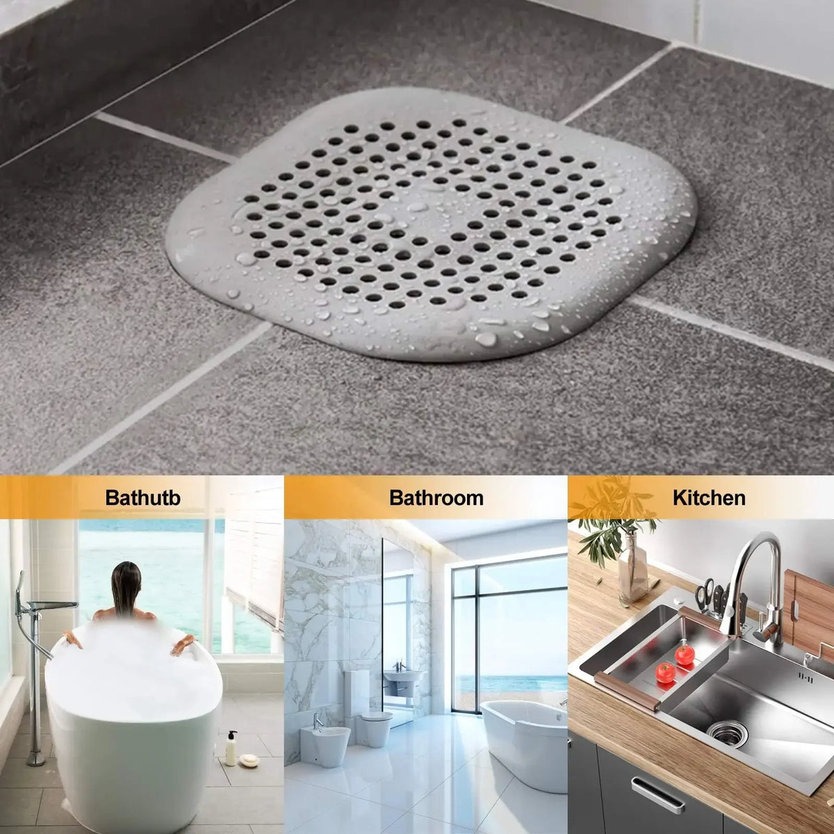 Tampa de Ralo em Silicone Antiodor e Anti-Insetos