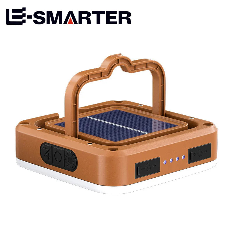 Lampião Solar COB Recarregável para Camping