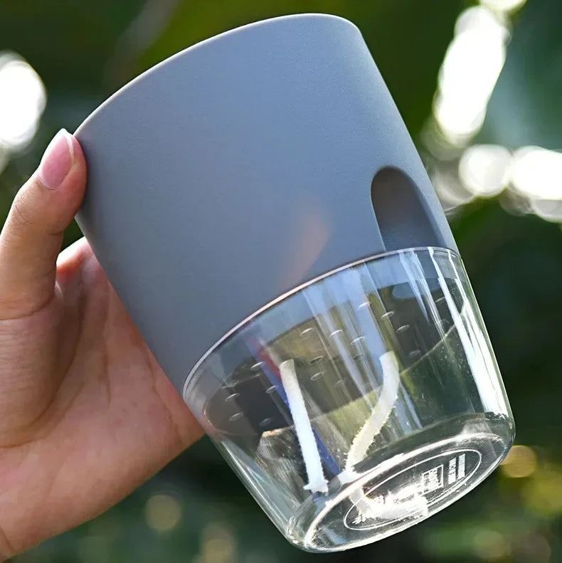 Vaso Autoirrigável Transparente