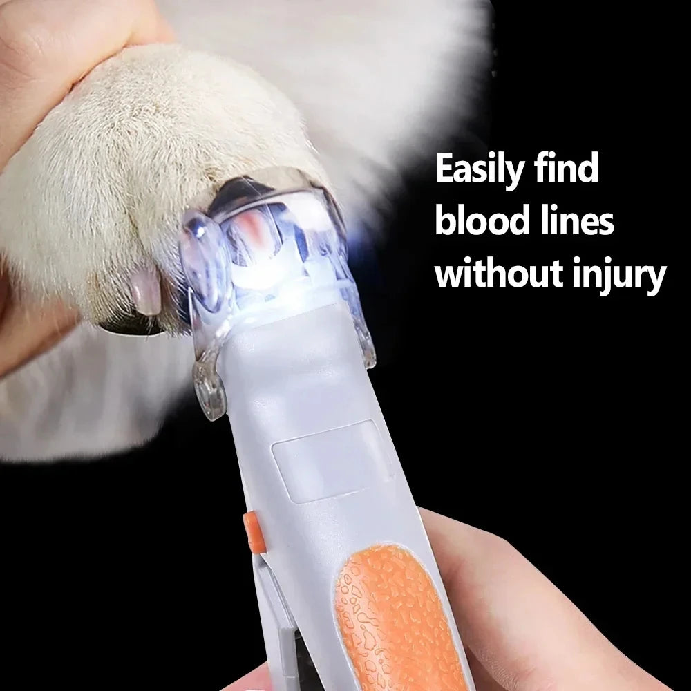 Cortador de Unhas para Pets com Luz LED