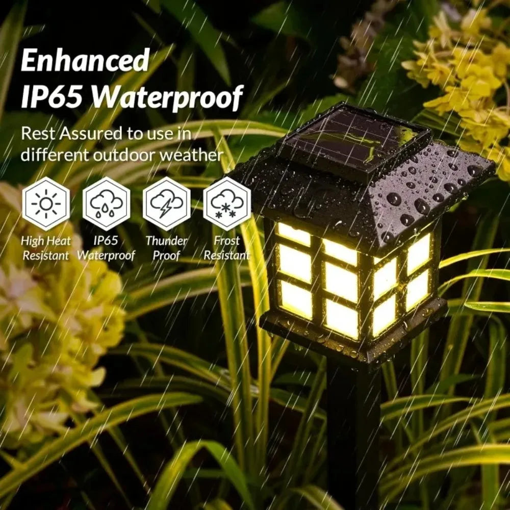 Balizador Solar LED para Jardim – Luminária de Espeto à Prova d’Água