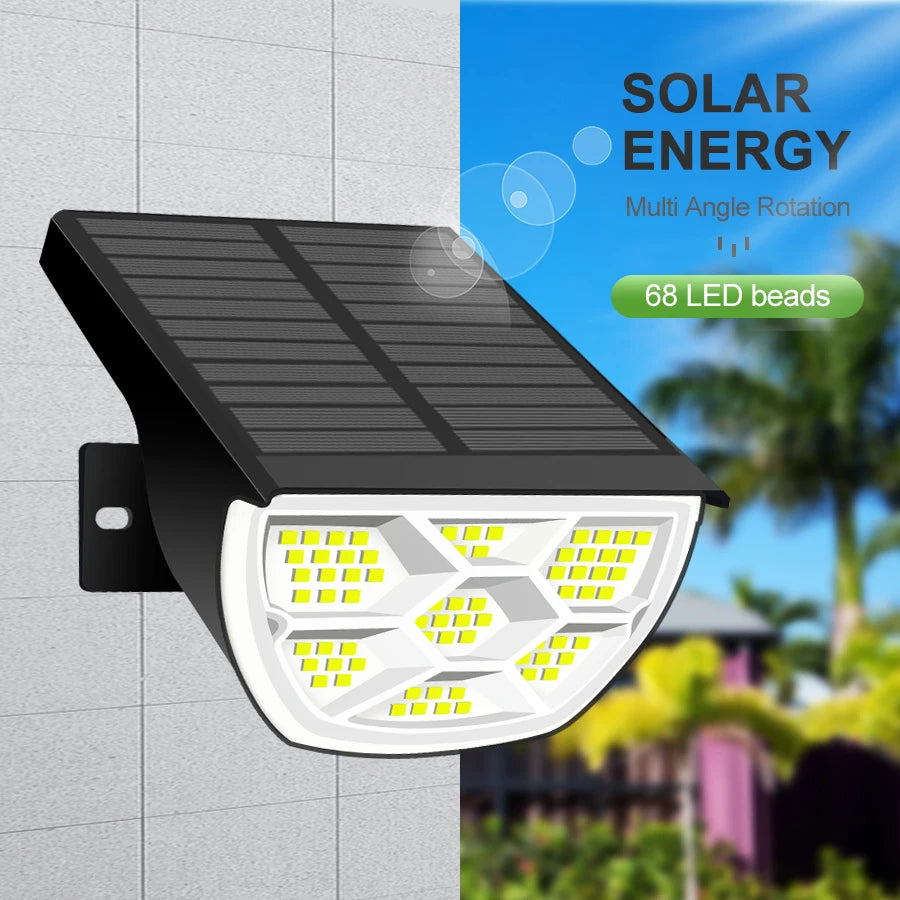 Refletor Solar Paisagismo 72 LEDs à Prova d’Água