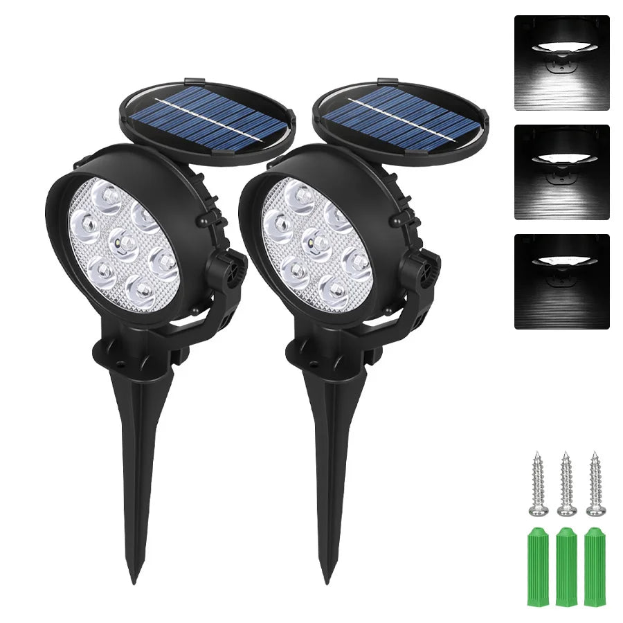 Espeto Solar 9 LEDs RGB para Jardim