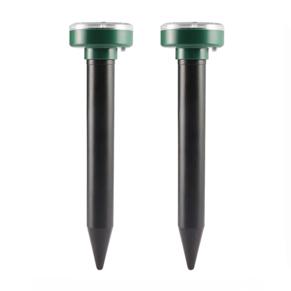 Repelente Solar Ultrassônico de Estaca para Jardim – Toupeiras e Roedores