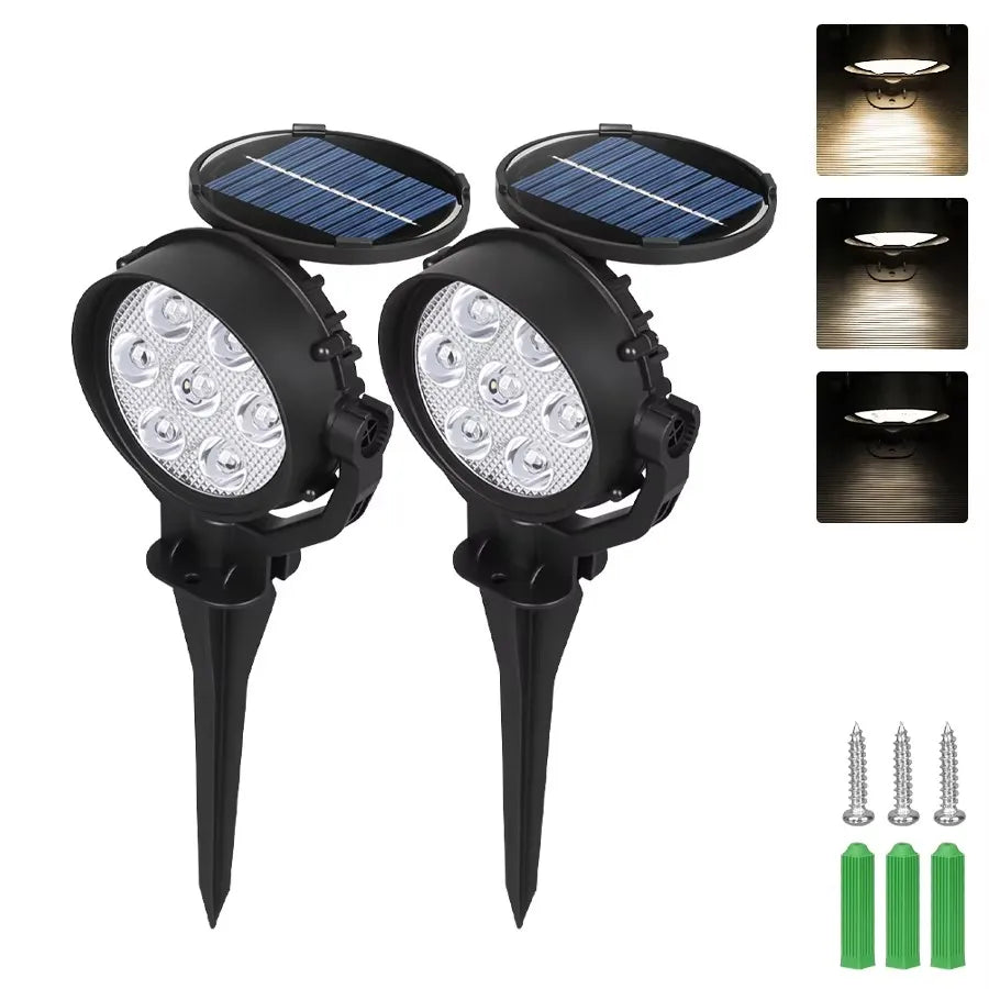 Espeto Solar 9 LEDs RGB para Jardim