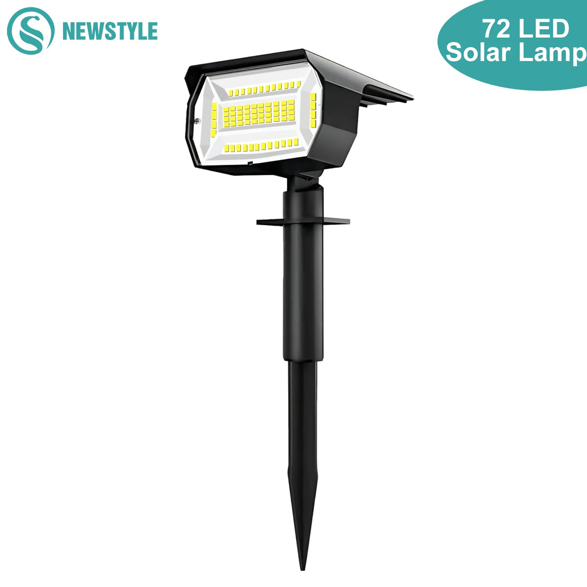 Refletor Solar Paisagismo 72 LEDs à Prova d’Água