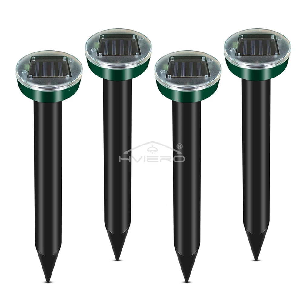 Repelente Solar Ultrassônico de Estaca para Jardim – Toupeiras e Roedores