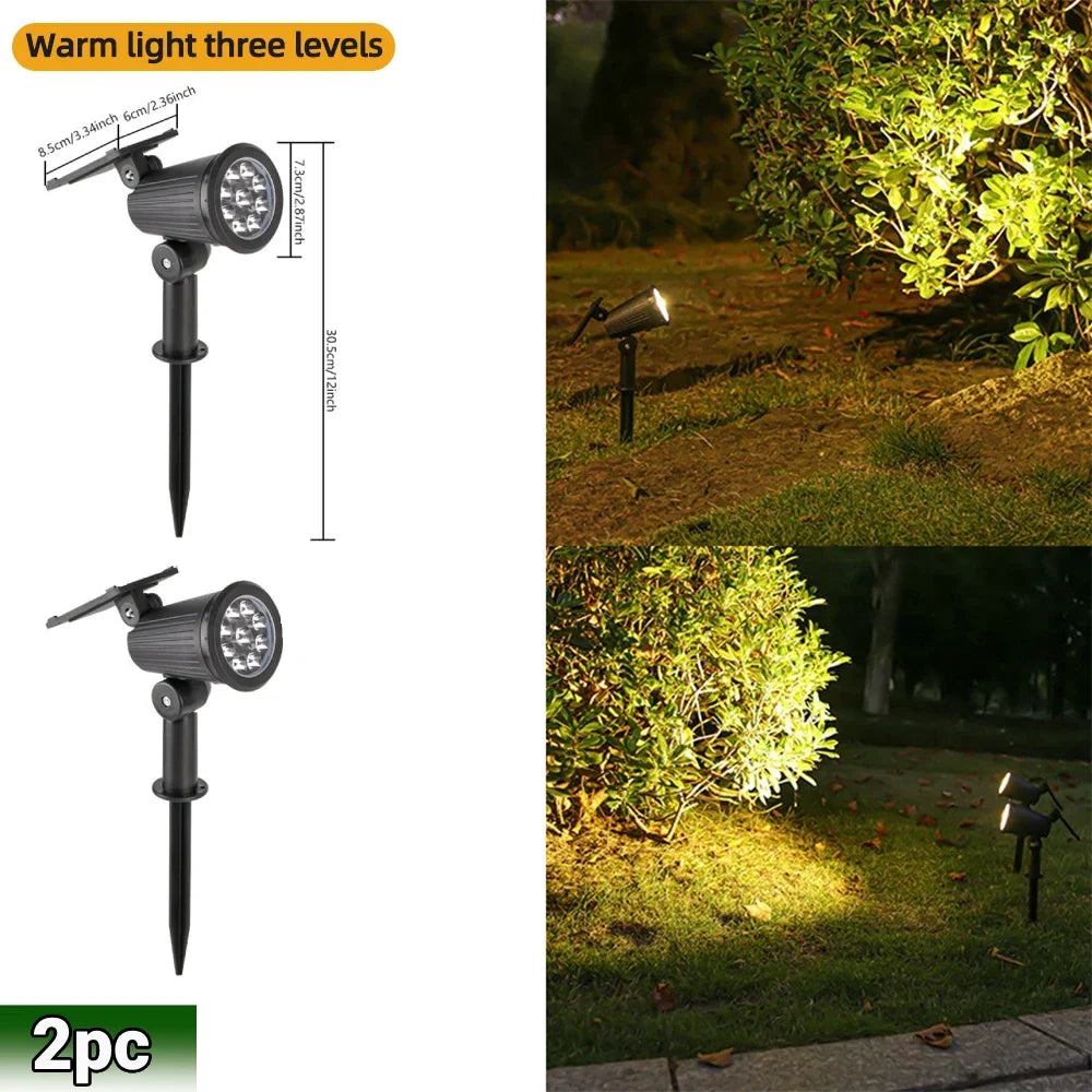 Espeto Solar 9 LEDs RGB para Jardim