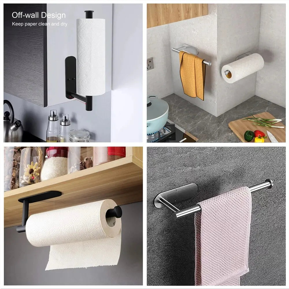 Suporte Adesivo para Papel-Toalha Sem Furos