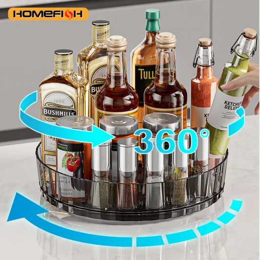 Organizador Giratório 360° Multiuso para Temperos, Cosméticos e Remédios
