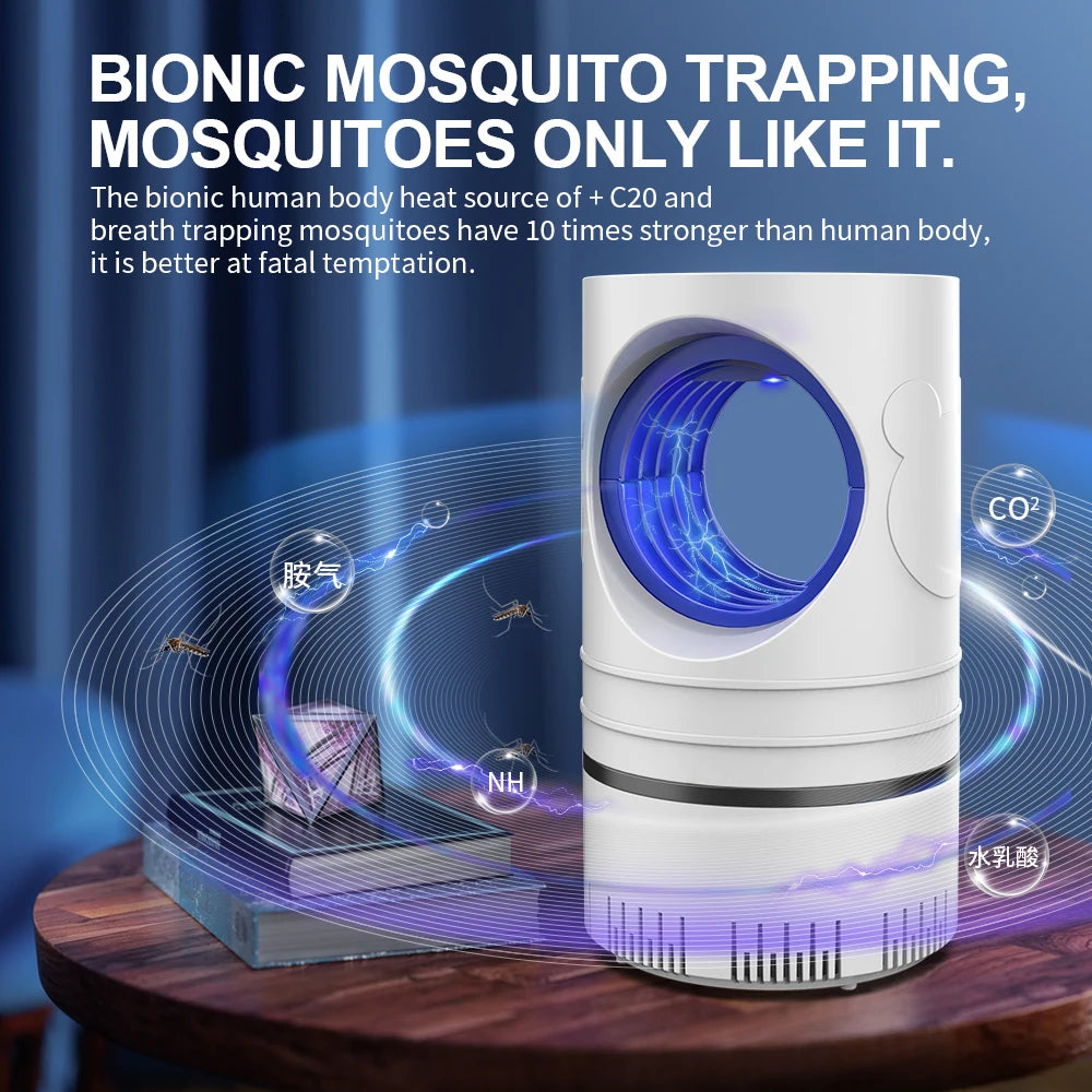 Armadilha Elétrica Mata-Mosquito com Luz LED