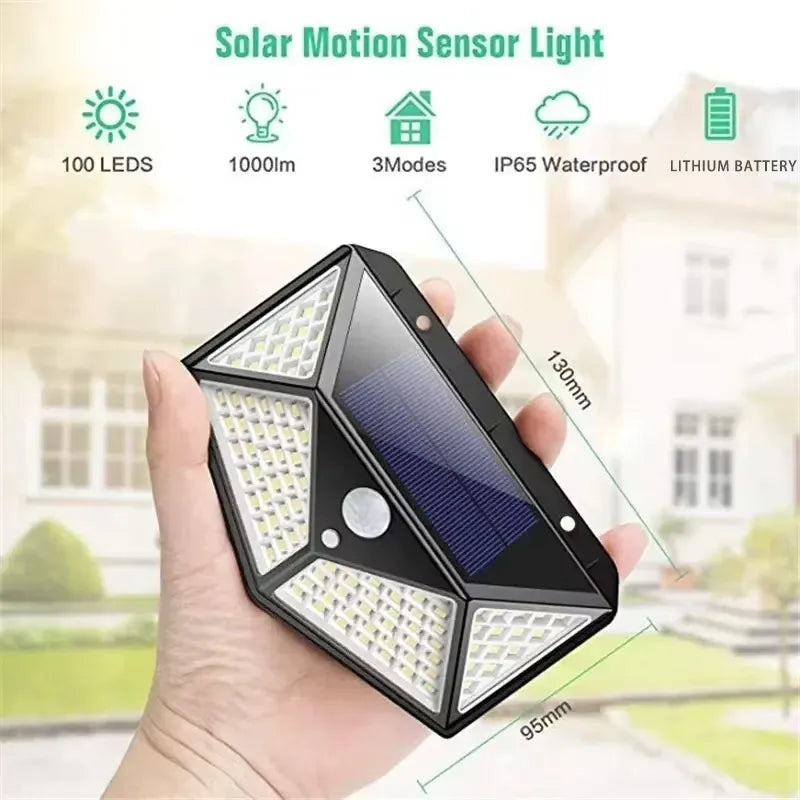 Luminária Solar Multifuncional para Parede e Jardim