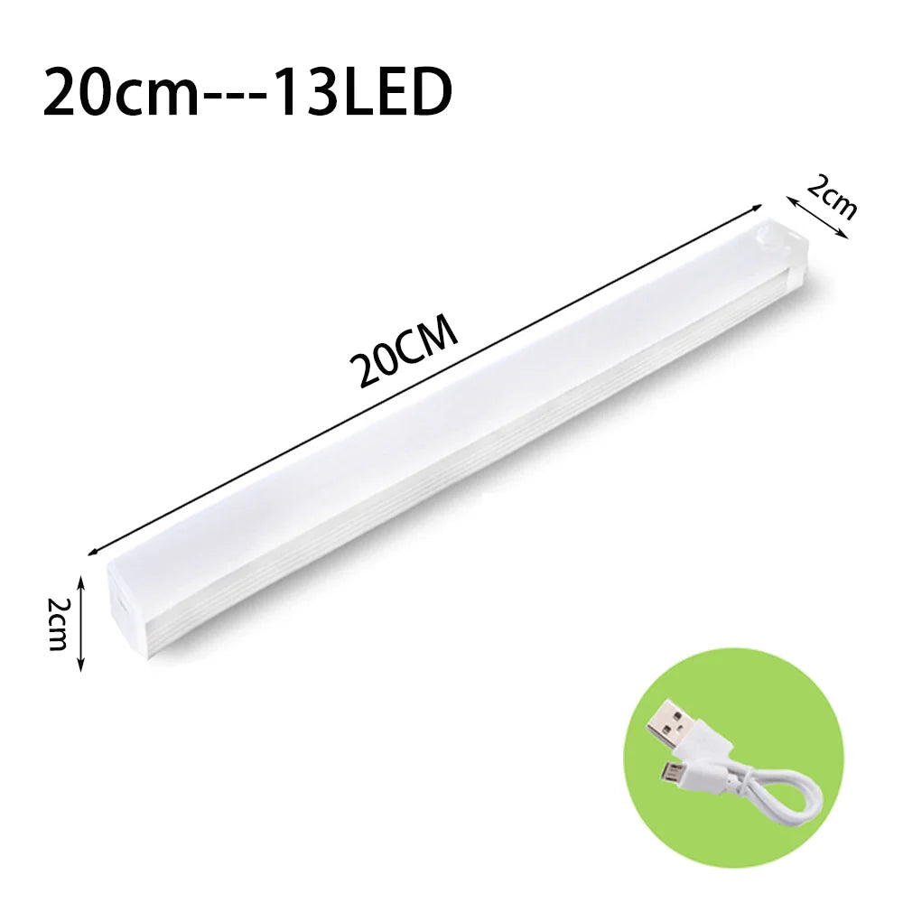 Luz LED com Sensor de Presença Recarregável para Armário